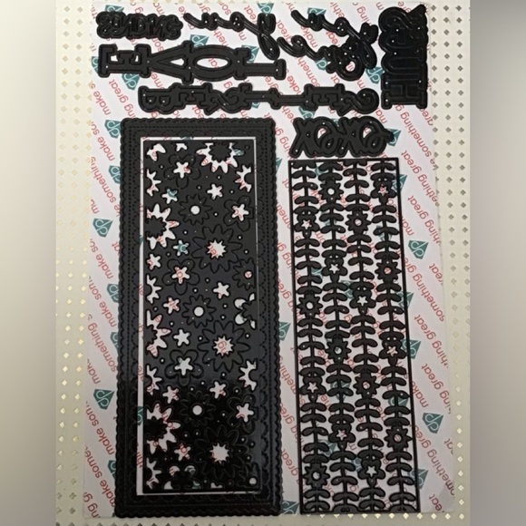 Diamond Press Love and Friendship Slimline Dies - Picture 1 of 4